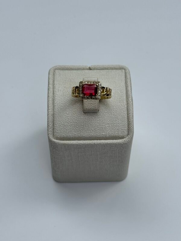 Bague pierre rouge